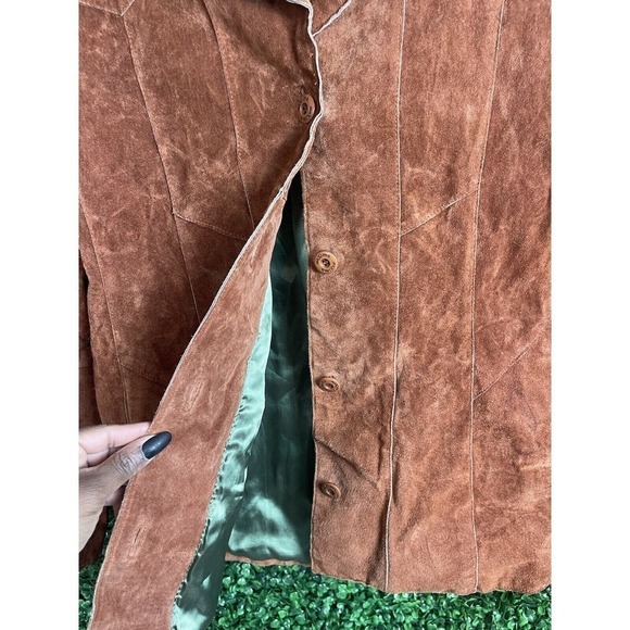 Wilsons Leather Maxima Brown Genuine Leather Jacket Women Size Large - Picture 7 of 8